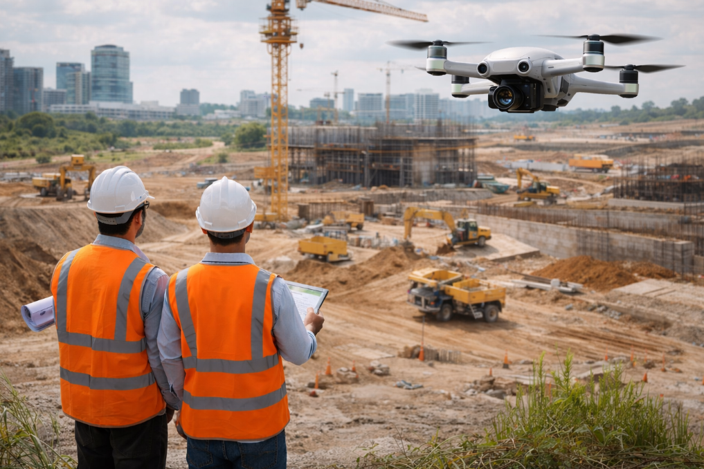 Civil Engineering & Construction drone survey