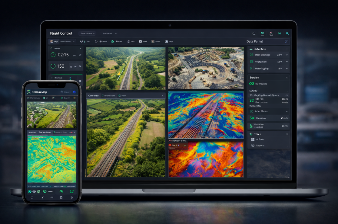 AI Analytics & Web Dashboards drone survey